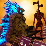 Monster Smash City Siren Head哥斯拉怪兽大战官方版本v1.4.4 最新版