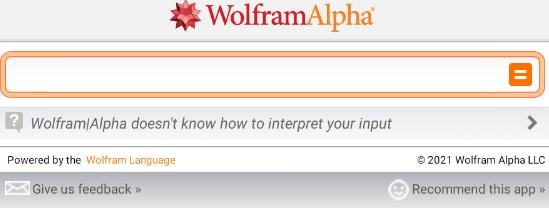 Wolfram Alphaƽ