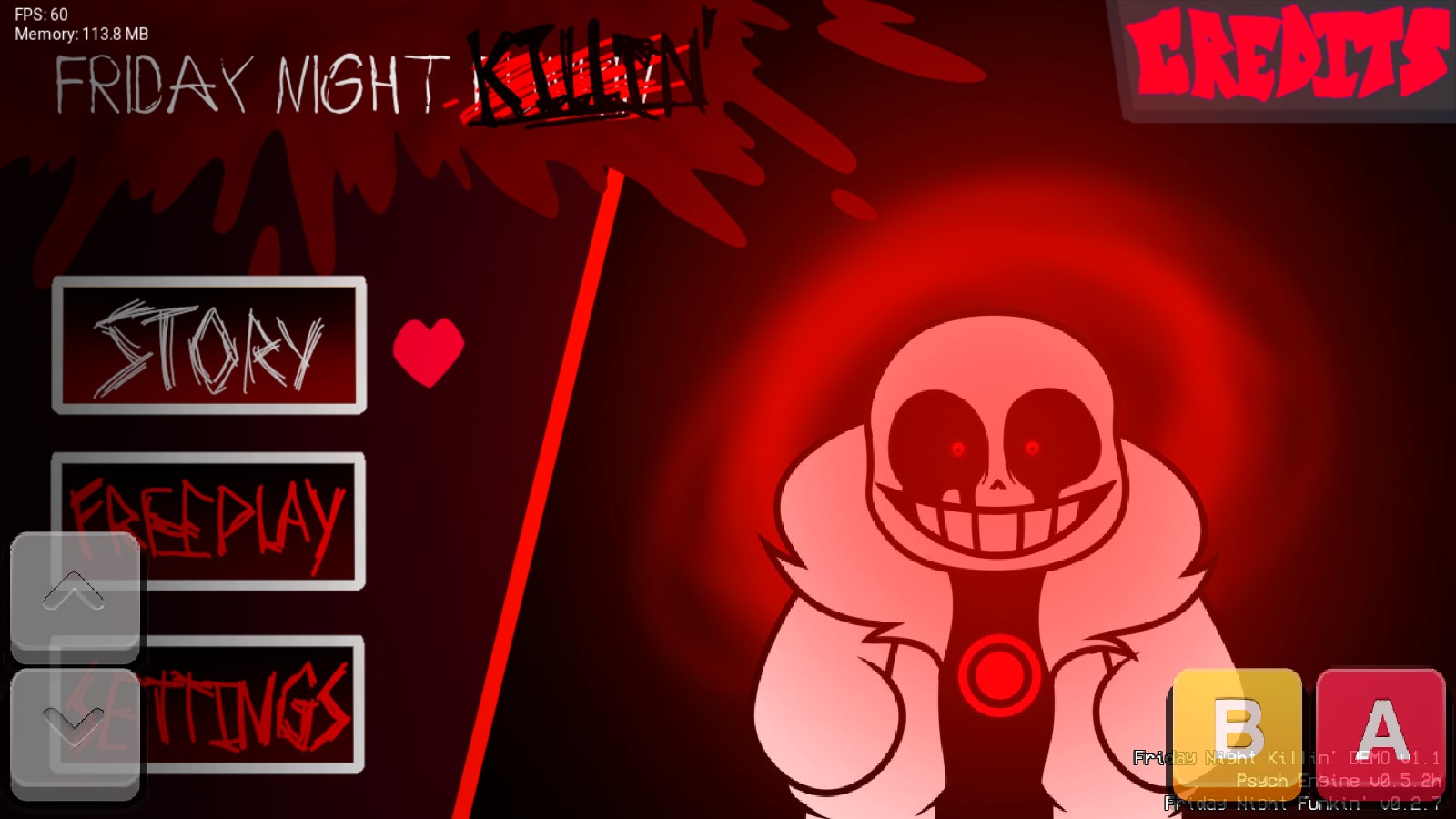 FNF - Vs. Horror Sans (DEMO 0.8) NEW UPDATE! [Friday Night Funkin