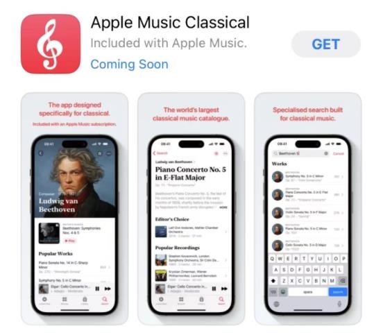 苹果 Apple Music Classical软件