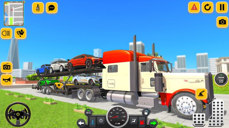 Trailer Truck Car Transporter 3Dv1.2 ׿