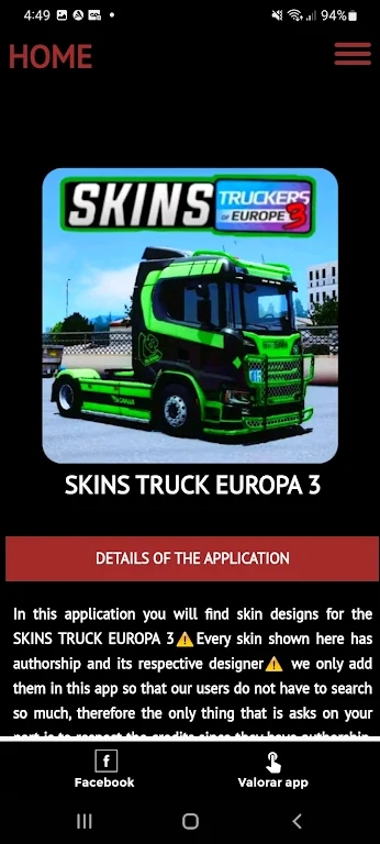 ŷ޿ģ3ƤȫappٷSKINS TRUCK EUROPA  3v1.0 °