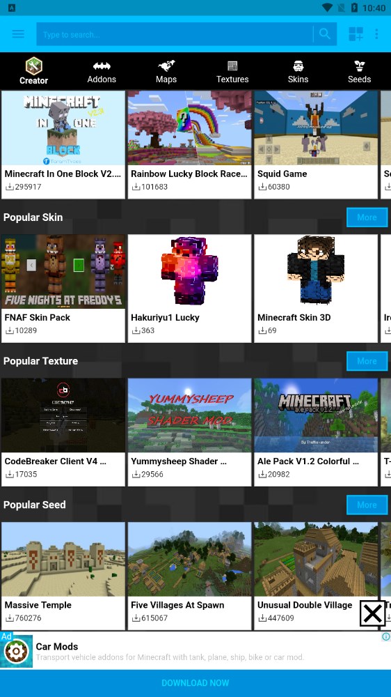 ҵģӹٷMods AddOns for Minecraft PEv2.1.8 °