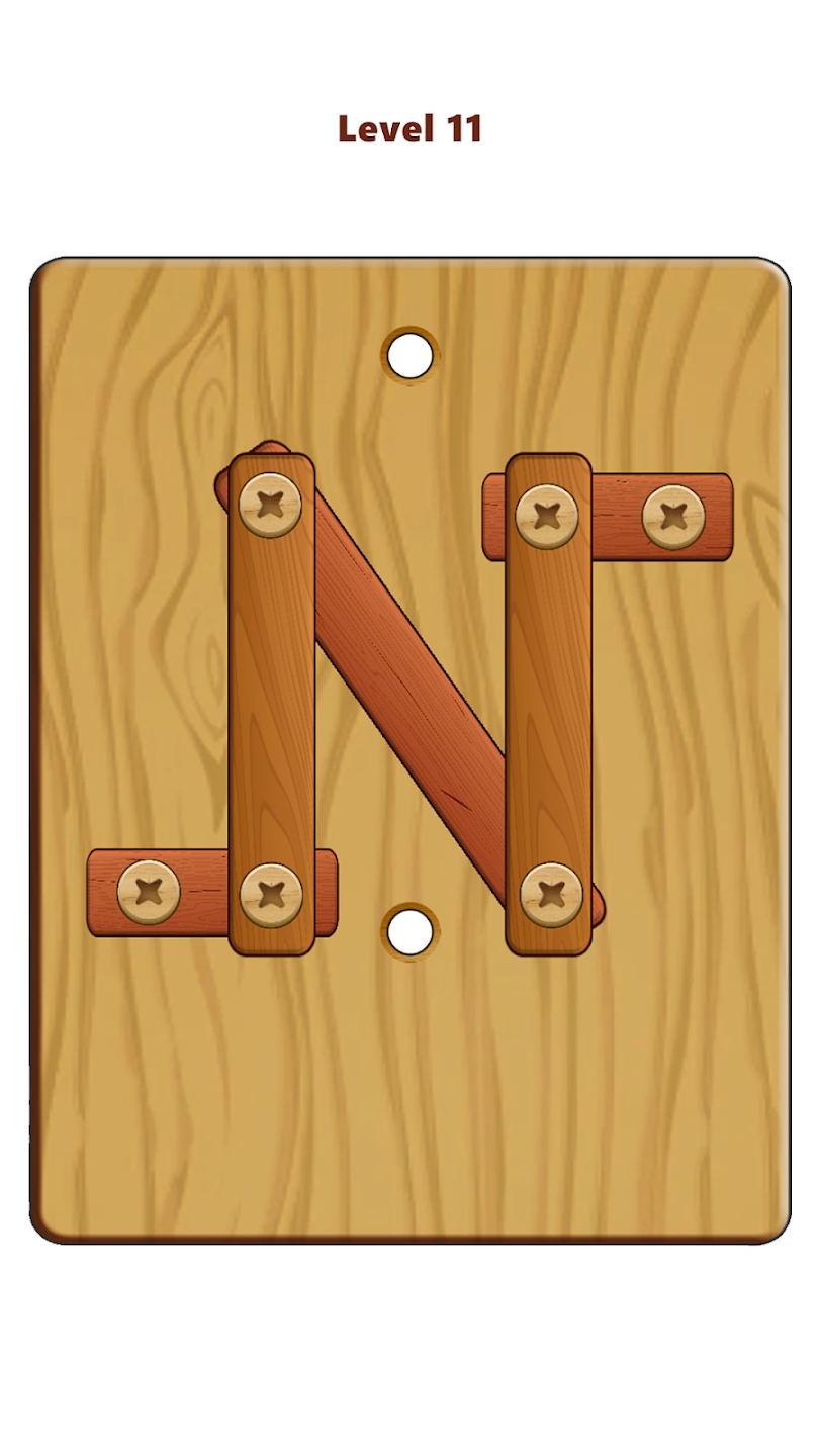 ľĸ˨ƴͼٷ(Wood Nuts & Bolts Puzzle)v3.9 °