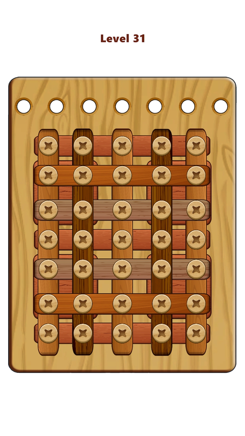 ľĸ˨ƴͼٷ(Wood Nuts & Bolts Puzzle)v3.9 °