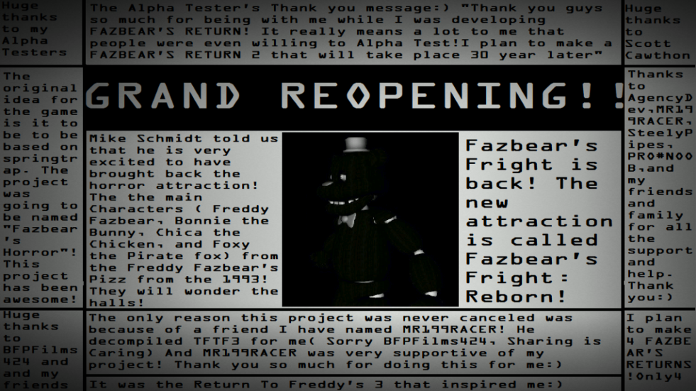 Fazbear Return 1ֻv1.0 °