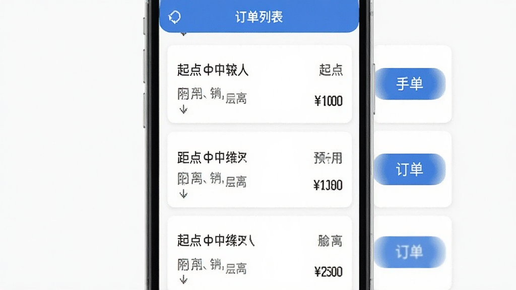 ��������̼Ұ涩���б����棬����չʾ�ֻ���Ļ�ڶ�����Ƭ�������У�ÿ�ſ�Ƭ����ʾ����յ��ַ�����롢¥����Ϣ��Ԥ�����ã���Ƭ�Ҳ���������ť���������ƽ����ƣ���ɫǿ��ɫ�������ɾ�������������������Ԫ��