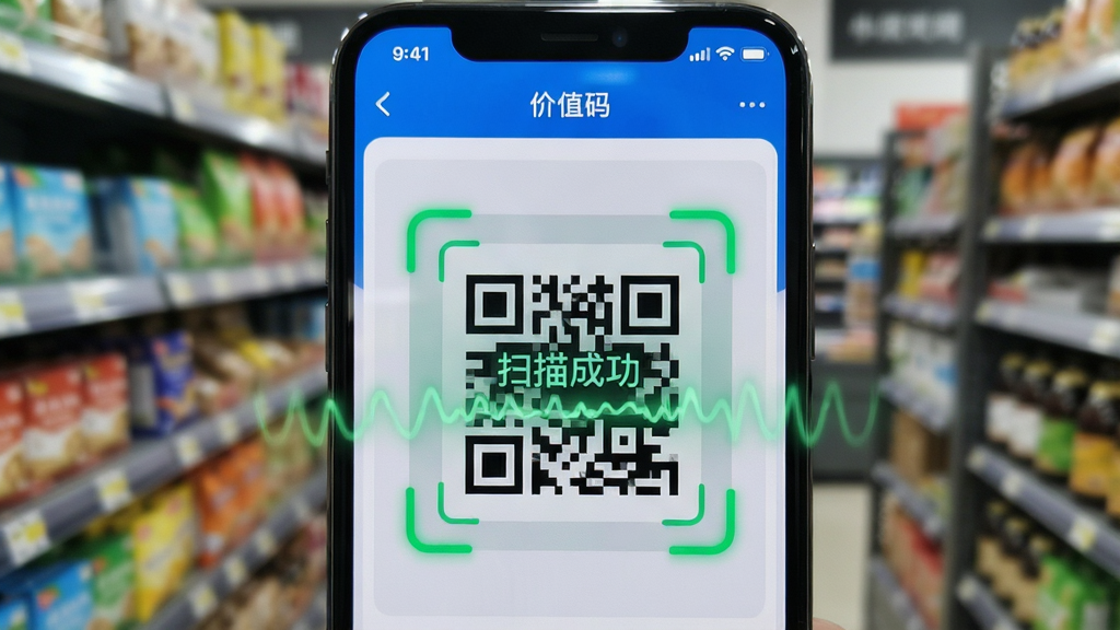 һ���ֻ���Ļ��дͼ�������С���ֵ�롱APP����ɨ��һ�Ŷ�ά�룬��Ļ���������ɫɨ���͡�ɨ��ɹ�������ʾ���֣�������ģ���Ļ��ܳ������ֻ�����������Ϊ��ɫ����ɨ�趯���������������ʸɾ��޶���Ԫ�أ�ͻ������ʶ��ĿƼ���