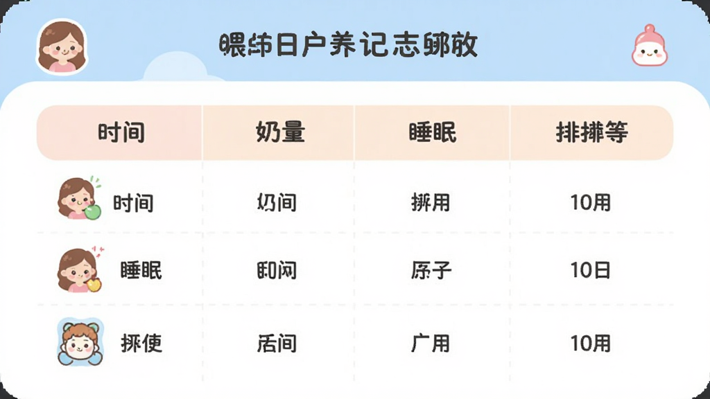 ��������App�ϻ���־��¼ҳ�棬չʾ����ÿ��ι����¼���񣬰���ʱ�䡢������˯�ߡ��ű����Ŀ��������ɫ��ͣ�ͼ��ɰ����Ű����࣬���ʸɾ��޶���Ԫ��