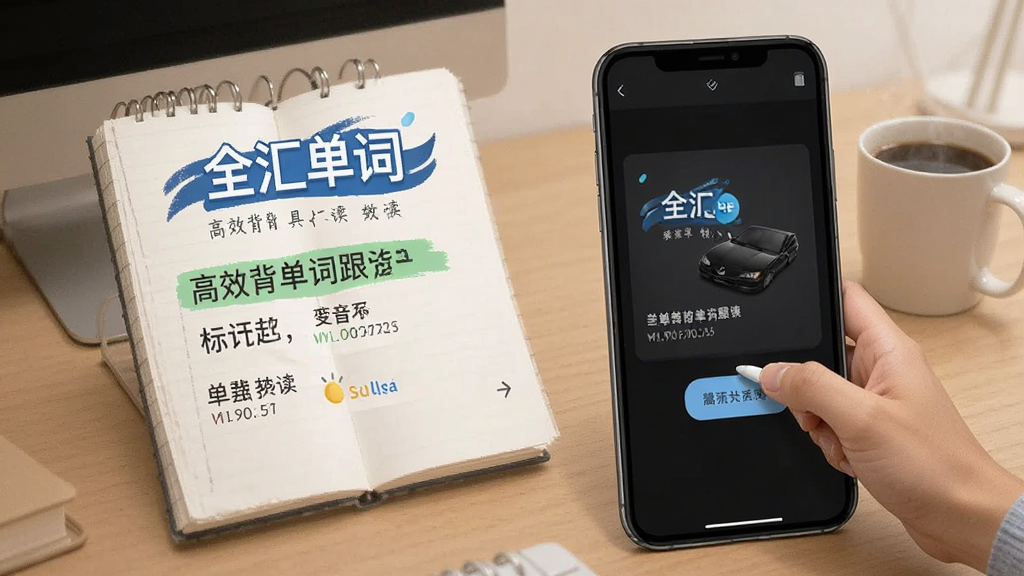 全汇背单词-高效背单词工具 单词标记与发音跟读功能