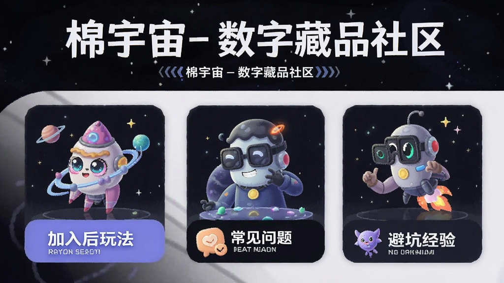 棉宇宙-数字藏品社区 加入后玩法 常见问题 避坑经验