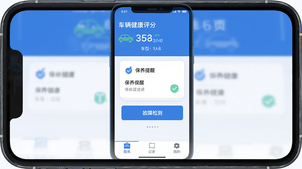 ��ά�ʳ���������ҳ���棬�ֻ���Ļ����չʾ��������ʾ�����������ֺͳ�����Ϣ���м��Ǳ������ѿ�Ƭ�͹��ϼ�ⰴť���ײ�Ϊ���񡢼�¼���ҵ�����ѡ���������ɫ����ƽ��񣬲���������࣬���ʸɾ��޶���Ԫ��