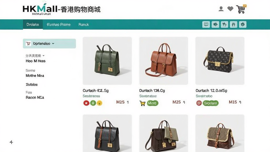 HKMall-香港购物商城 分类筛选 价格排序 商品列表页面