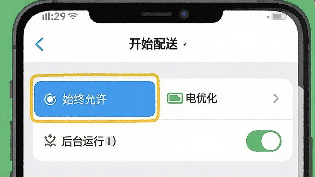 һ���ֻ����ý���Ľ�ͼ����ͼ����������ʾ����ʼ���͡�App��Ȩ�޹���ҳ�棬��λȨ�ޱ�������עΪ��ʼ�����������Ա��е���Ż�ѡ��ͺ�̨���п��أ���������죬��������