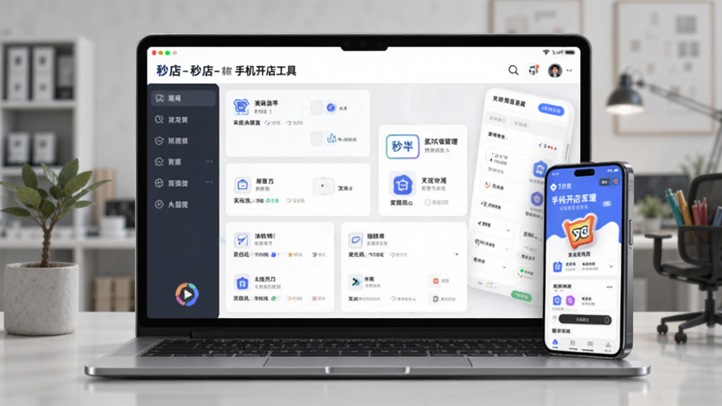 秒店-手机开店工具 店铺后台数据管理配图