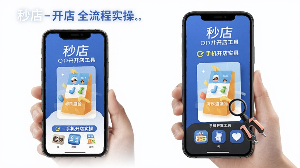 秒店-手机开店工具 手机开店全流程实操配图