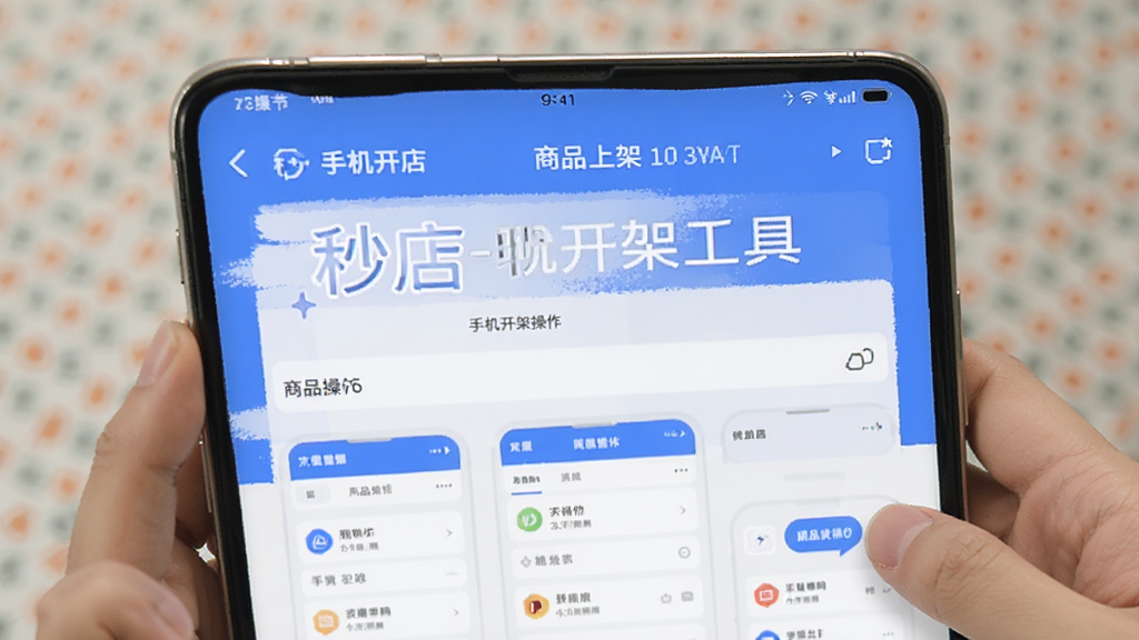 秒店-手机开店工具 商品上架界面操作配图