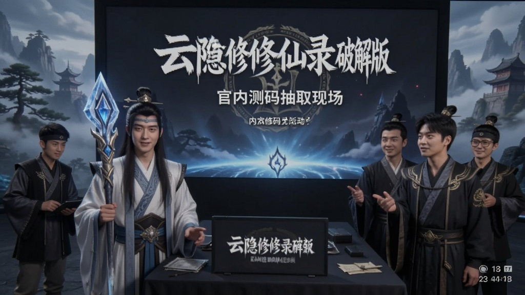 云隐修仙录破解版官方社区活动与内测码抽取现场截图