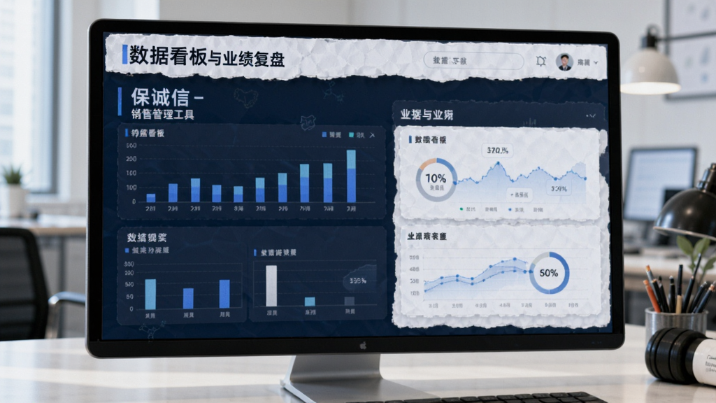 保诚信-销售管理工具 数据看板与业绩复盘配图
