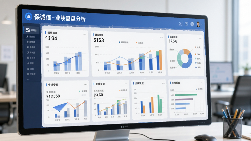 保诚信-销售管理工具 销售数据看板 业绩复盘分析