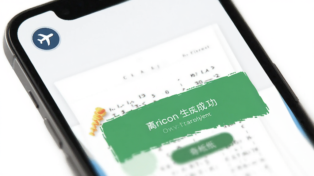 奇多作业纸App的离线使用界面,画面中手机屏幕显示着飞行模式图标,同时App界面正常显示着作业纸生成成功的提示,界面干净无广告,风格简约,画质清晰