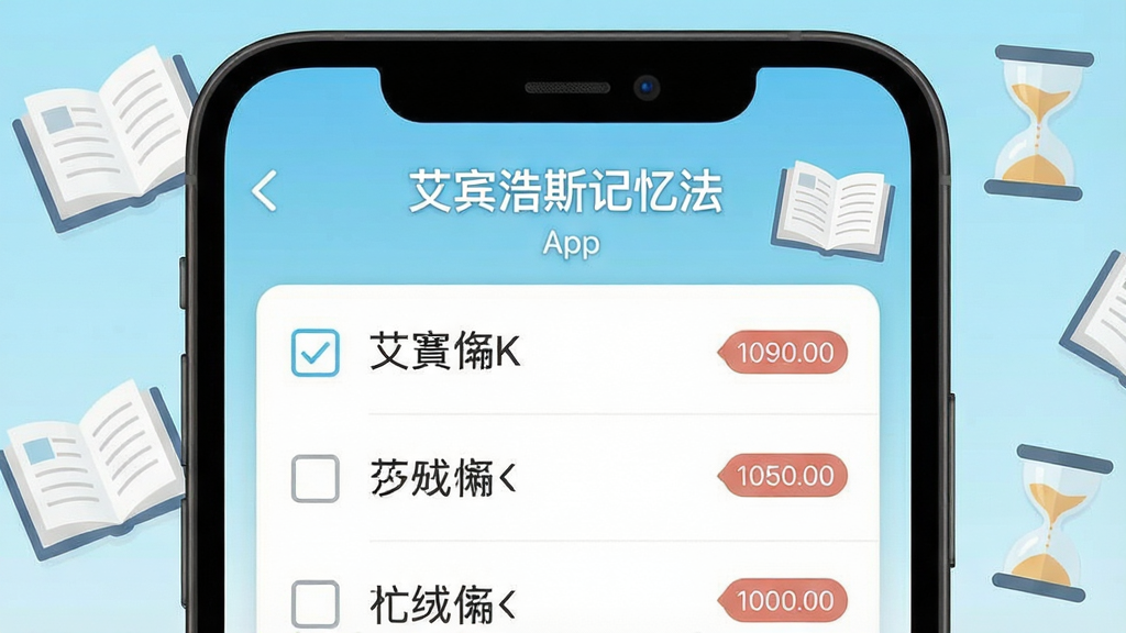 һ���ֻ���Ļ��д�����������ǡ�������˹���䷨��App�Ľ��ո�ϰ�б����棬��������ˬ��ǳ��ɫ���䣬�б�����и�ѡ��͵���ʱ��ǩ���Աߵ�׺�ż����������鼮��ɳ©ͼ�꣬����ƽ�������ʸɾ����޶���Ԫ��
