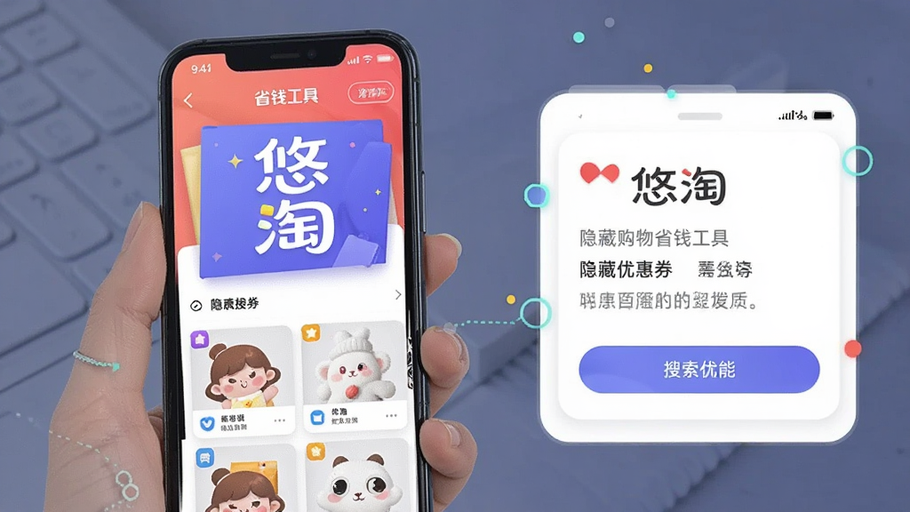 悠淘-手机购物省钱工具 隐藏优惠券搜索功能界面配图