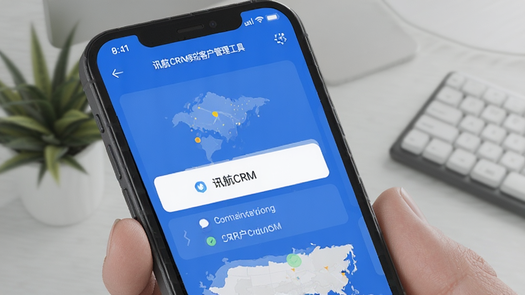 讯航CRM-移动客户管理工具手机端管理客户操作界面
