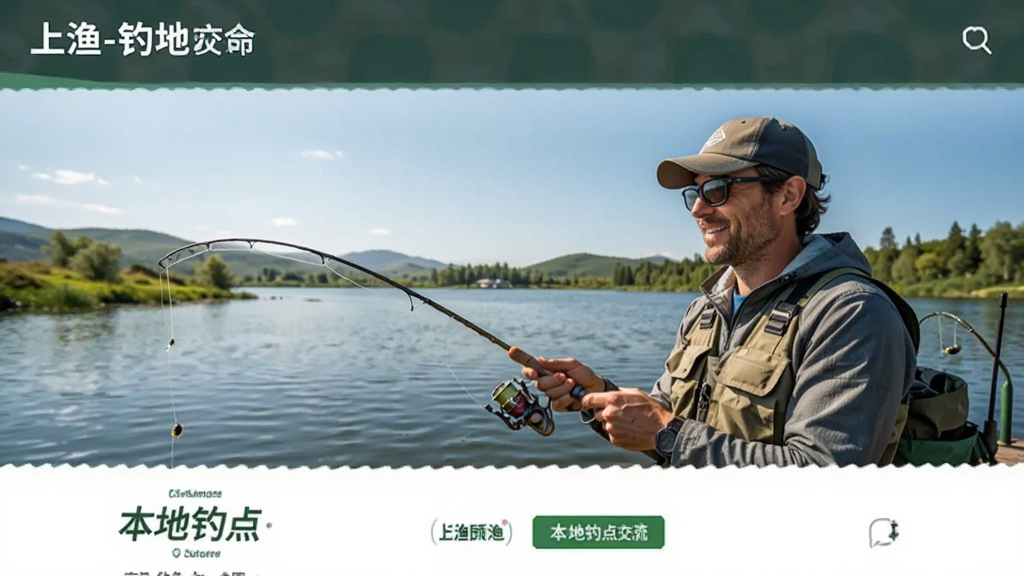 上渔-钓鱼人的交流社区 本地钓点交流界面