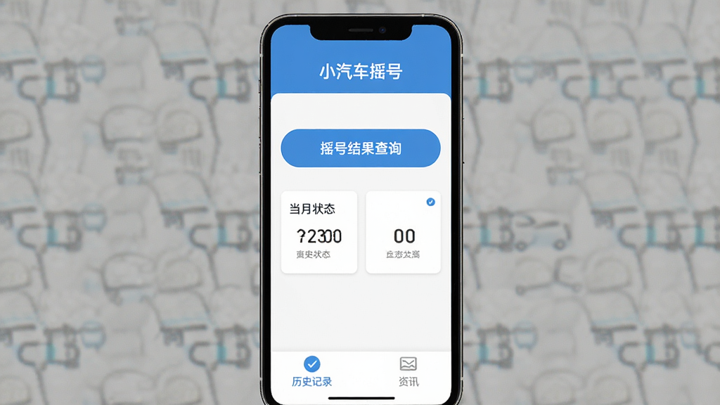 һ�������ˬ���ֻ�Ӧ�ý��棬������ʾ��С����ҡ�š����⣬�м�����Ŀ��ҡ�Ž����ѯ��ť�͵���״̬��Ƭ���ײ�Ϊ��ʷ��¼����Ѷ��ǩ����������ɫ����ƽ����ƣ����ָɾ��޹�棬�����������޶���Ԫ��