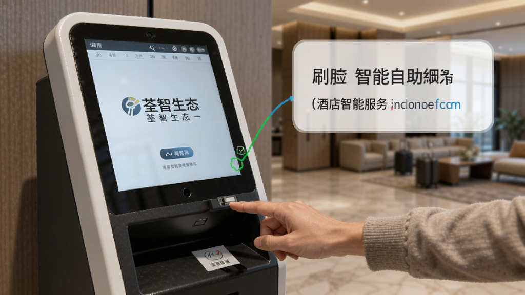 荃智生态-酒店智能服务 刷脸入住自助机操作细节图
