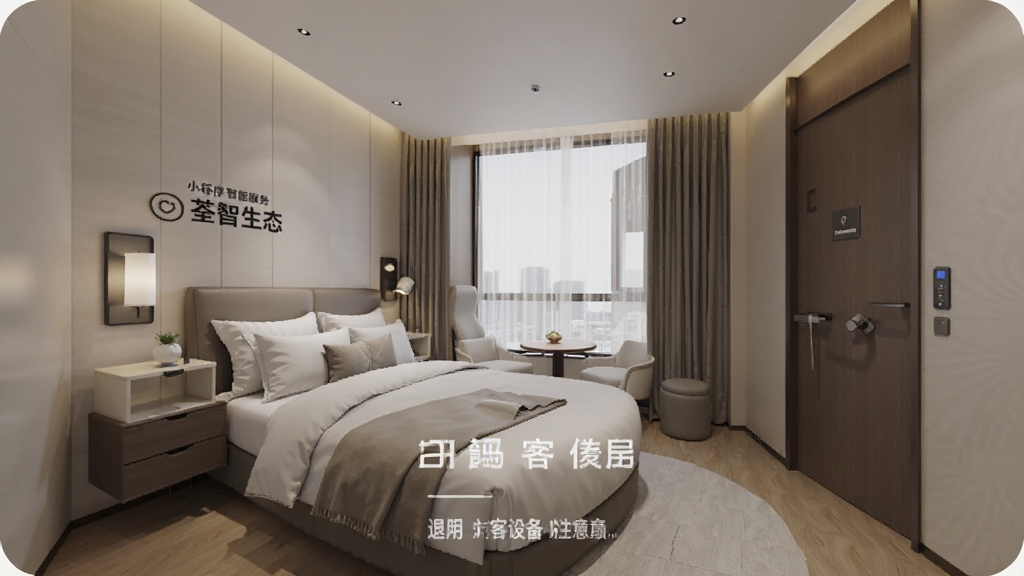 荃智生态-酒店智能服务 小程序退房 扫码开门 客房设备 使用注意事项