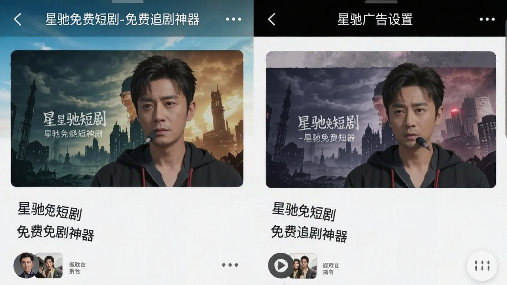 星驰免费短剧-免费追剧神器 播放界面与广告设置相关截图