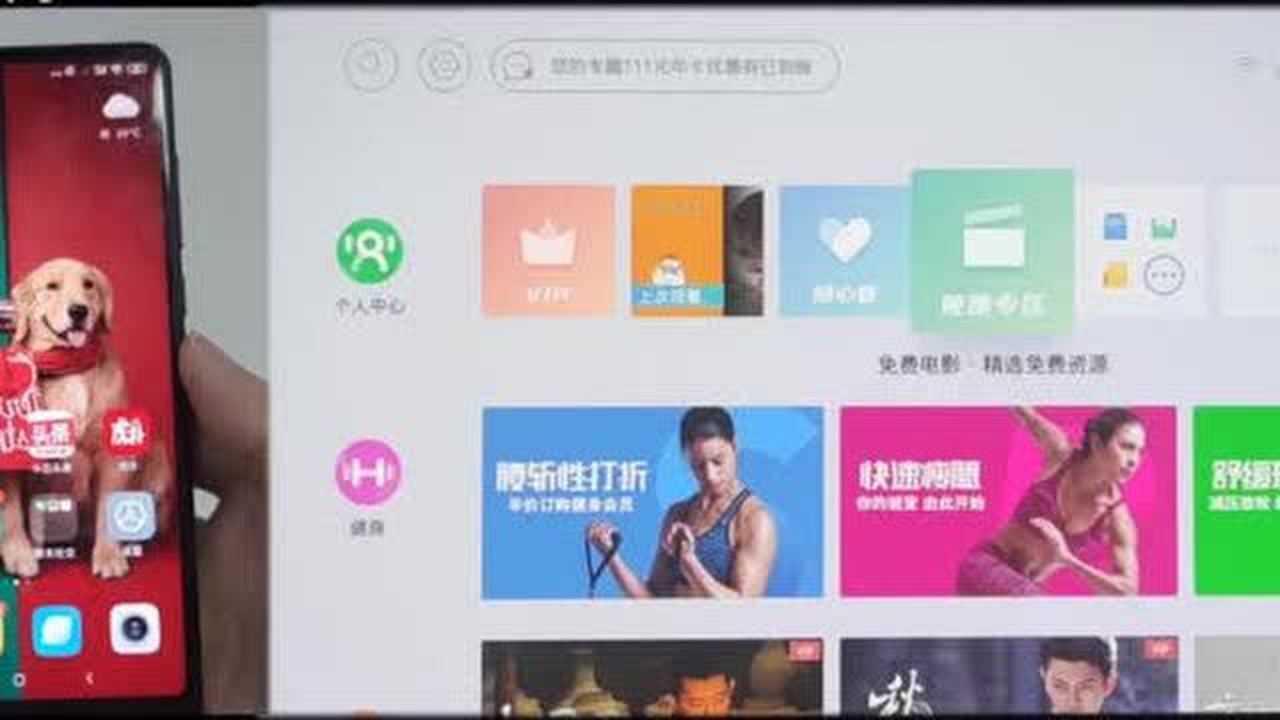手机投影仪 安卓版 投屏界面