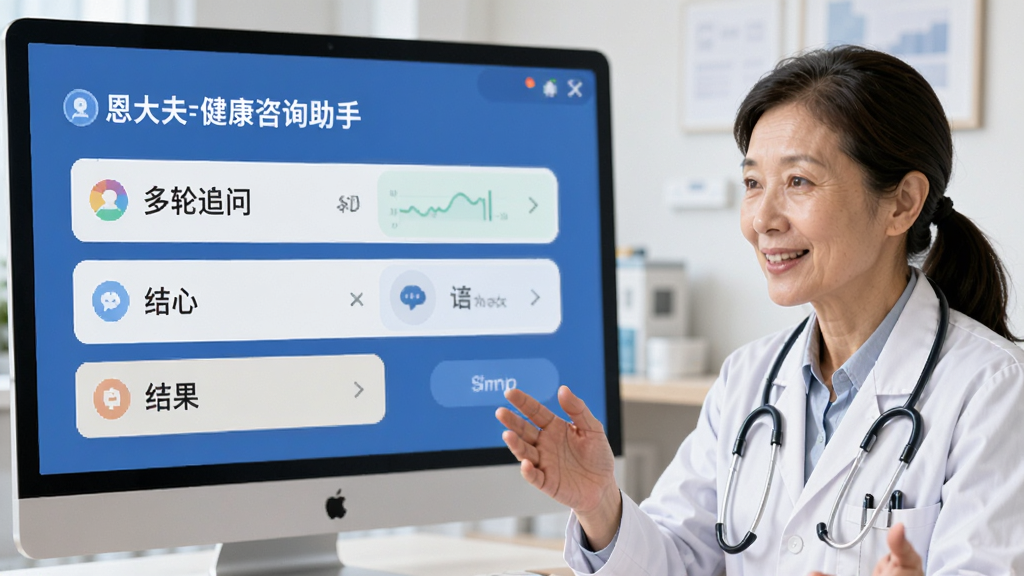 恩大夫-健康咨询助手多轮追问与结果解读界面