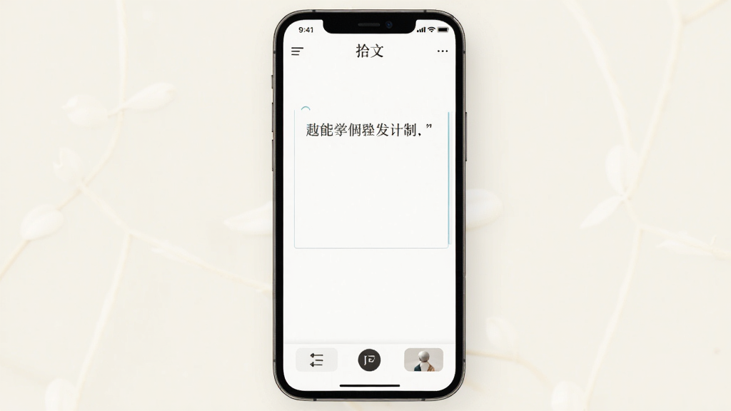 ʰ�� APP ������չʾ������������һ���ֻ���Ļ����Ļ����ʾʰ��Ӧ�õ����ֱ༭���棬���涥����\