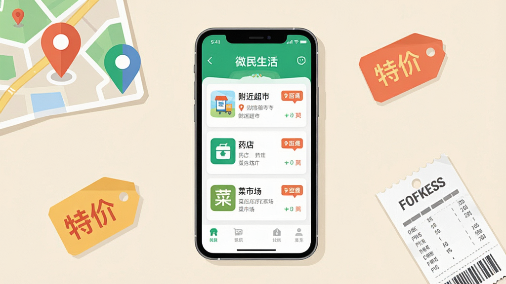 һ�Ÿ����ӽǵ�ͼƬ�����������ǡ�΢�����App���ܱ���Ϣҳ�棬��ʾ�Ÿ������С�ҩ�ꡢ���г����б��;����ǩ���ֻ���Ļ��Χ�����ŵ�ͼ��λͼ�ꡢ�ؼ۱�ǩ��СƱ��Ԫ�أ�������ǳɫ���棬����ִ���ƽ���Ű����࣬�����������޶���Ԫ��