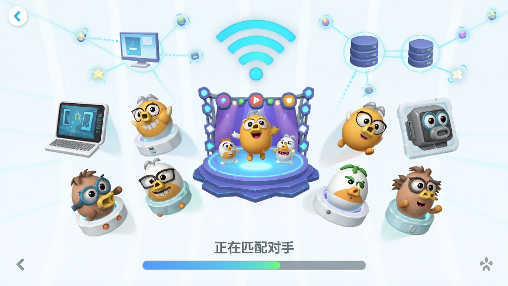 �����ɶԿ�ƽ̨ƥ����ؽ��棬�����ж�����н�ɫ�Ӳ�ͬ�豸ͼ����������۵�������ɶ���̨��������WiFi�źźͷ������ڵ�����ͼ�����ײ��м��ؽ������͡�����ƥ����֡�������ʾ��������Ƽ�����ɰ����ϣ�ɫ����ˬ�ɾ�