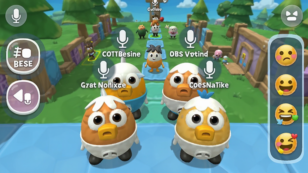 �����ɶ�����������棬�������ĸ����н�ɫͷ����ʾ��˷�ͼ�������ǳƣ���Ļ���������Ƶ���л���ť���Ҳ��б������������������ڽ��е��ŶӴ��ص�ͼ��������ͨ���죬����Ԫ��Բ������