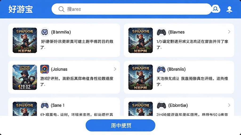 ���α�Ӧ���ڵ���Ϸ���������ͼ��񣬶��������������м����û���������Ϸ���������б���ÿ�����Ӵ�����Ϸ��������ͼ������Ԥ�����ײ��з�����ť�����岼��������ɫ������ɫ�Ͱ�ɫΪ�������ʸɾ��޶���Ԫ��