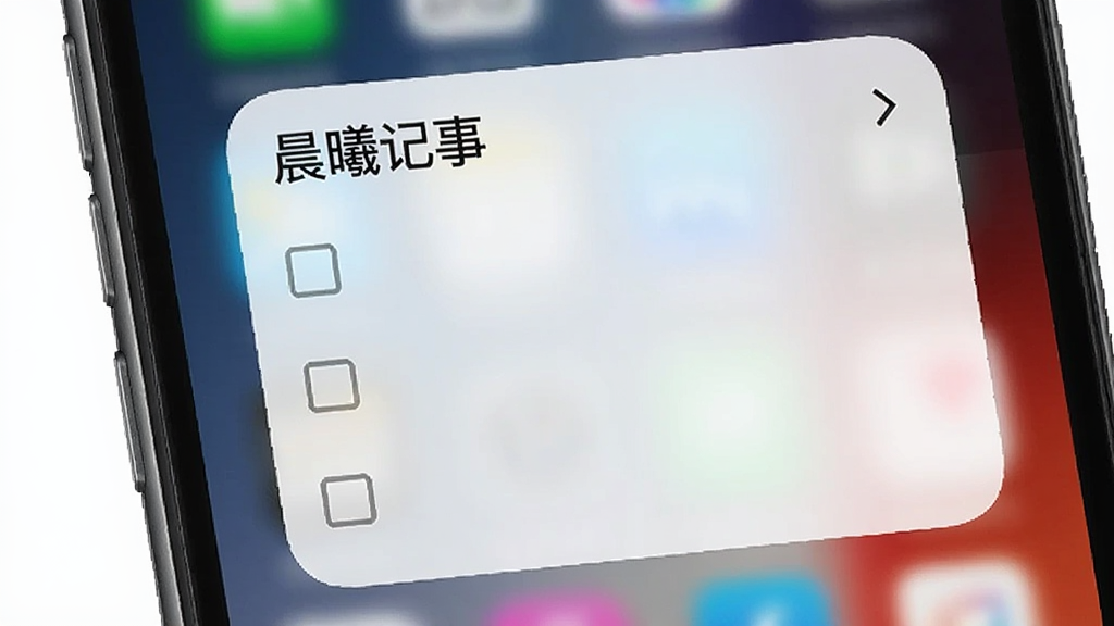 一张展示手机桌面小部件的图片,小部件上显示着