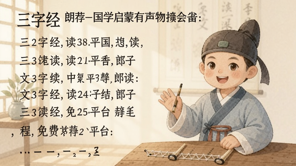三字经全文朗读-国学启蒙有声读物 免费平台推荐