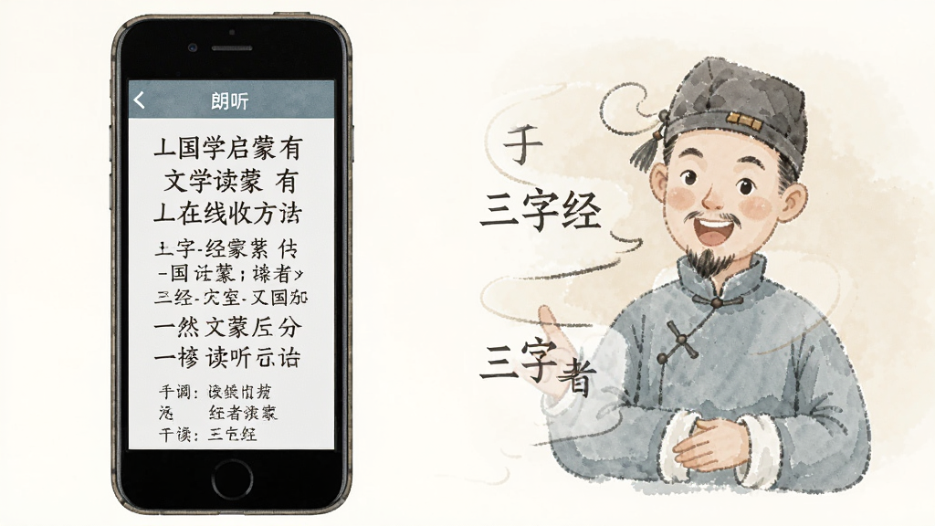 三字经全文朗读-国学启蒙有声读物 手机在线收听方法