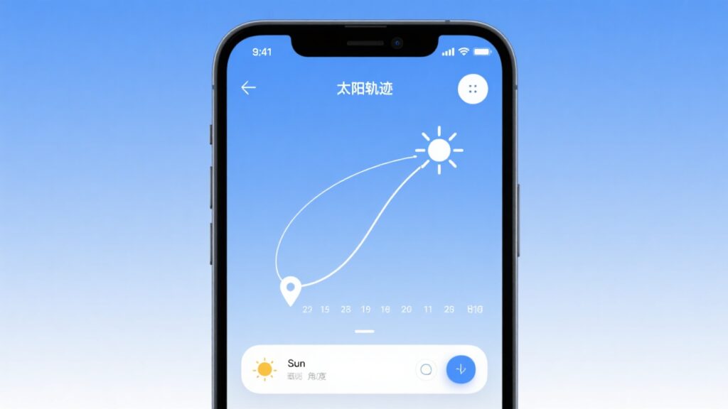 SolarPoint 安卓版 轨迹记录界面