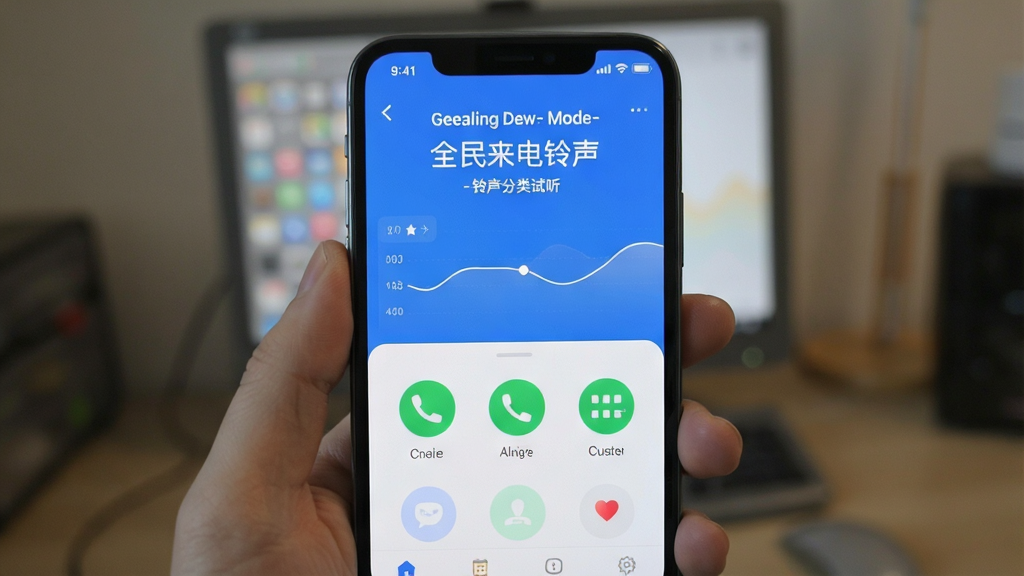 全民来电铃声-手机铃声一键设置 铃声分类和试听界面