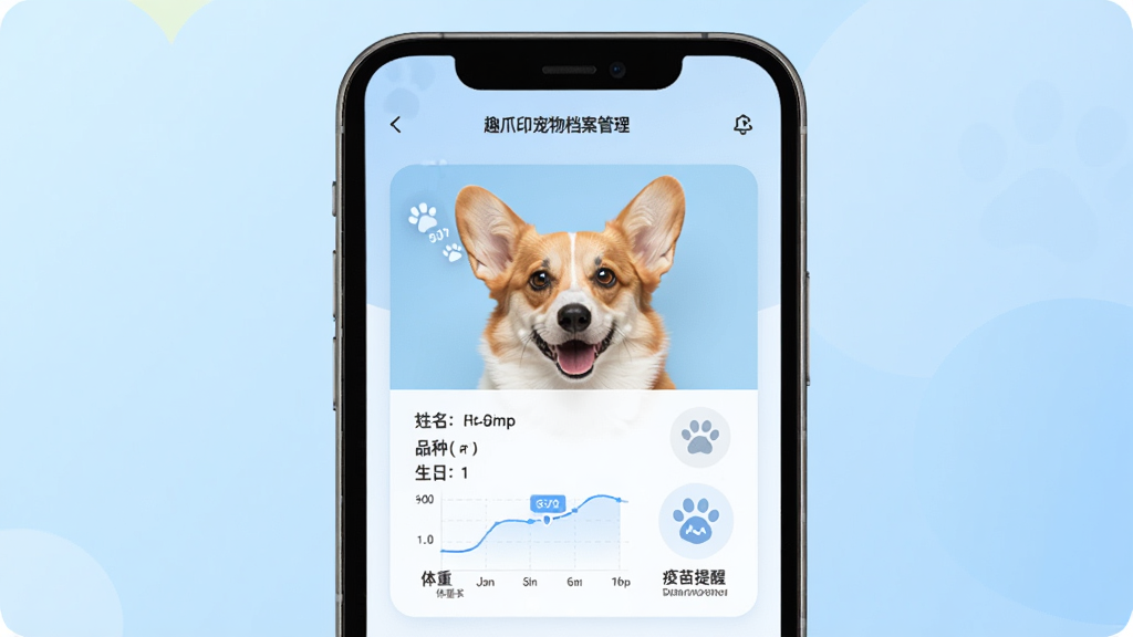 Ȥצӡ���ﵵ���������棬������չʾһ���ֻ���Ļ����Ļ����һֻ�»�Ȯ�ĵ��ӵ�����Ƭ����Ƭ��������ע��������Ʒ�֡����ա���������ͼ����������ͼ�꣬������ǳ��ɫ���䣬������ִ������ʸɾ��޶���Ԫ��