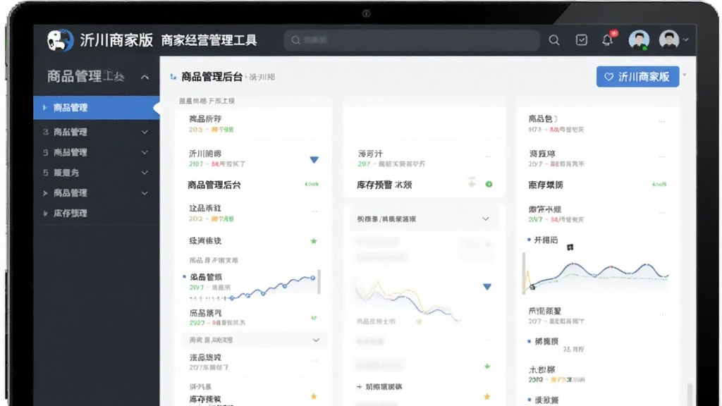 沂川商家版-商家经营管理工具 商品管理后台库存预警设置界面