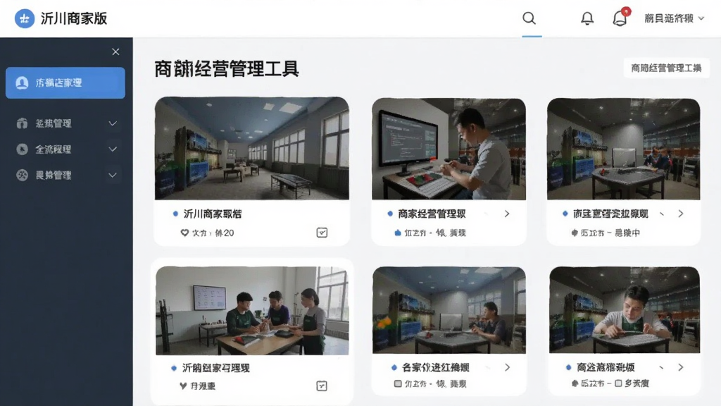 沂川商家版-商家经营管理工具 店铺经营管理全流程实操界面