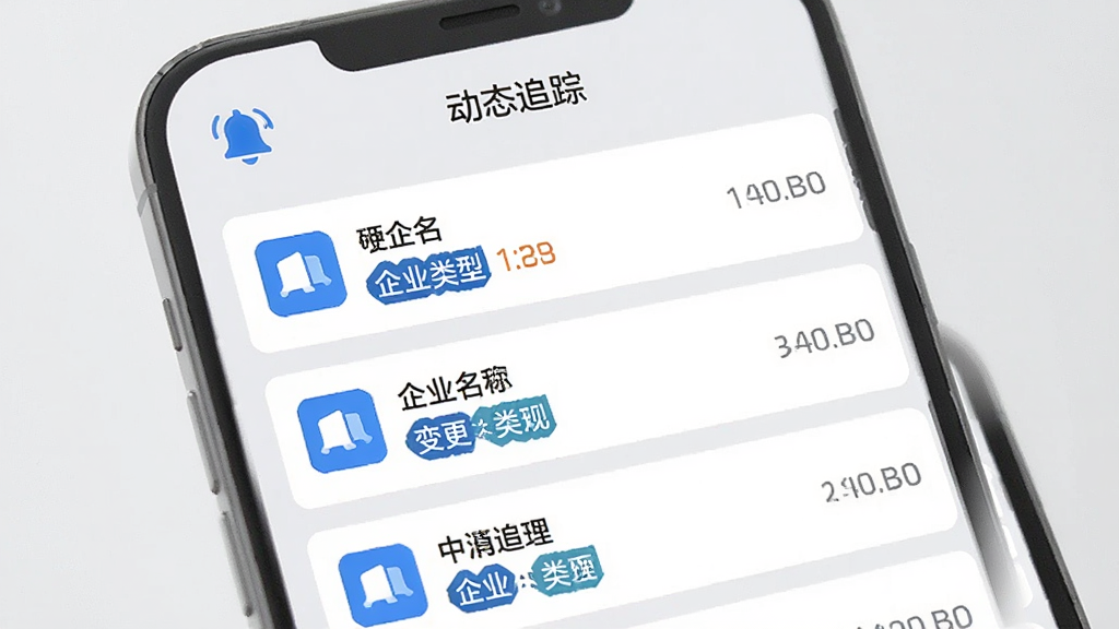 ��ҵ��APP��Ϣ֪ͨ���Ľ��棬�ֻ���Ļ��ʾ��ҵ��̬�����б���ÿ��֪ͨ������ҵ���ơ�������ͱ�ǩ��ʱ���������������ͼ���