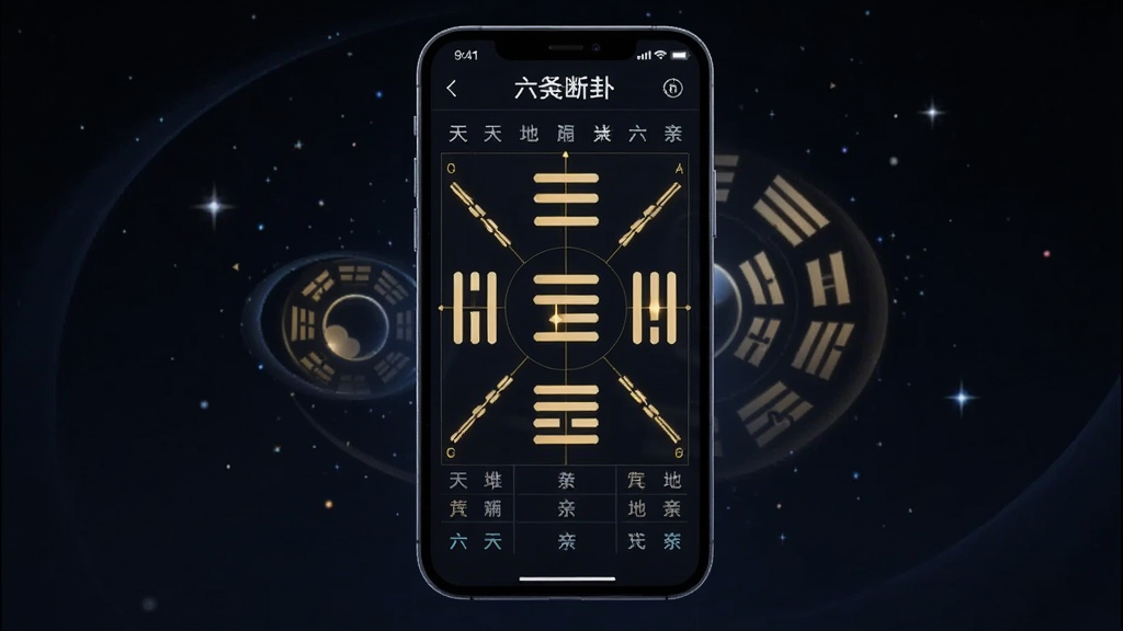 һ��AI���ɵĲ廭������������һ���ֻ���Ļ�����ڿ��У���Ļ����ʾ�š���س���ԡ������̽��棬������س������ɵ�֧�����ױ�ע���������ֻ����б���Ϊ��ɫ�ǿգ��Ű�����������������У����Ϊ�Ƽ������й���ͳ��ѧ��ϣ�ϸ�ڴ��з����س�ߺ���ת�İ��Է��ţ����ʸɾ������޶���Ԫ�ء�